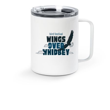 WoW Travel Mugs, a White Stainless Steel Travel Mug
