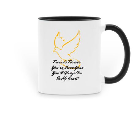 &nbsp;Fallin Angels, a Black Two-Tone Ceramic Mug