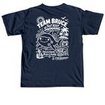 Here's Brucey!&nbsp;, a True Navy Comfort Colors Unisex Tee (back-view)