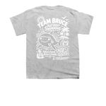 Here's Brucey!&nbsp;, a Sport Grey Youth Unisex Tee (back-view)