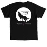 #JDstrong, a Black Classic Unisex Tee (back-view)