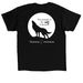 #JDstrong, a Black Classic Unisex Tee (back-view)
