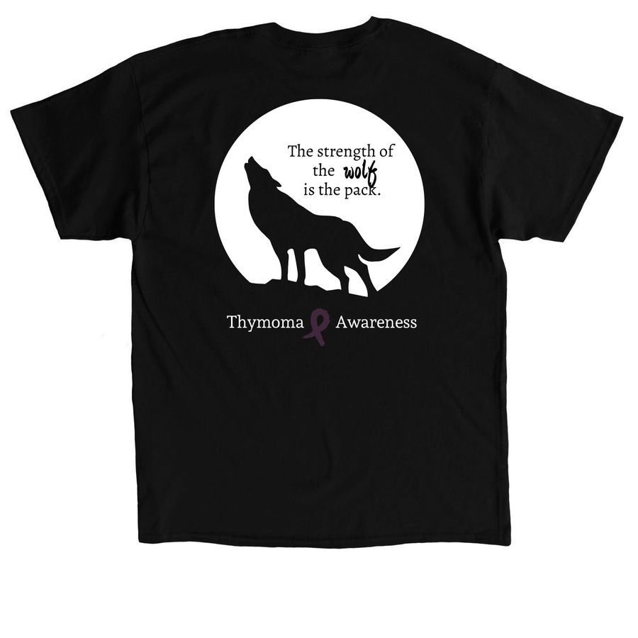 #JDstrong, a Black Classic Unisex Tee (back-view)