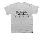 Pets Fight Cancer, a Sport Grey Youth Unisex Tee (back-view)