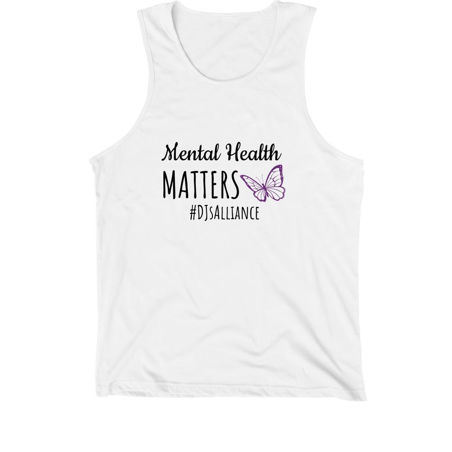 Mental Health Matters, a White Premium Cotton Tank