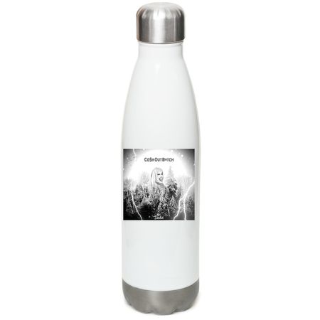 Cash out B*tch Waterbottle, a White Stainless Steel Water Bottle