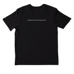 You Can Play Athleticwear, a Black Nike Dri-FIT Jersey Blend Performance Tee (back-view)