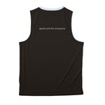 You Can Play Athleticwear, a Black/ White Reversible Basketball Jersey (back-view)