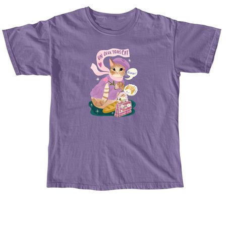 Frenchy French Honeybelle, a Grape Comfort Colors Unisex Tee