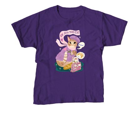 Frenchy French Honeybelle, a Purple Youth Unisex Tee