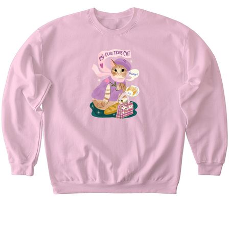Frenchy French Honeybelle, a Light Pink Softstyle Crewneck Sweatshirt