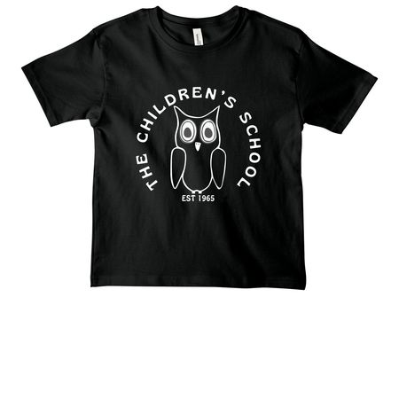 Owl Design - Dark Background, a Vintage Black Youth Heavyweight Tee