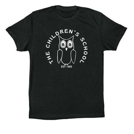 Owl Design - Dark Background, a Vintage Black Premium Cotton Tee