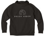 The Classics, a Deep Black Allmade Organic CVC Pullover Hoodie (back-view)