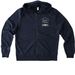 Slow, Wholehearted. (back graphic), a Night Sky Navy Allmade Organic French Terry Zip Up Hoodie