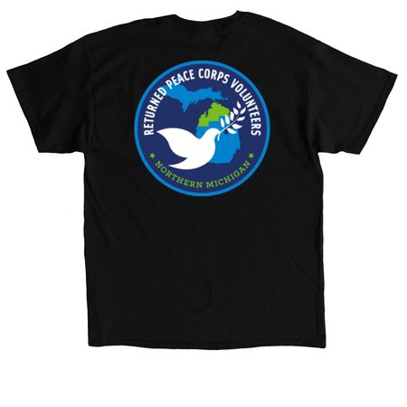 RPCV-NM T-shirts, a Black Classic Unisex Tee (back-view)