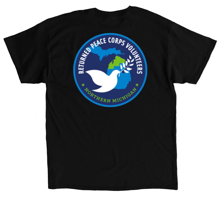 RPCV-NM T-shirts, a Black Classic Unisex Tee (back-view)