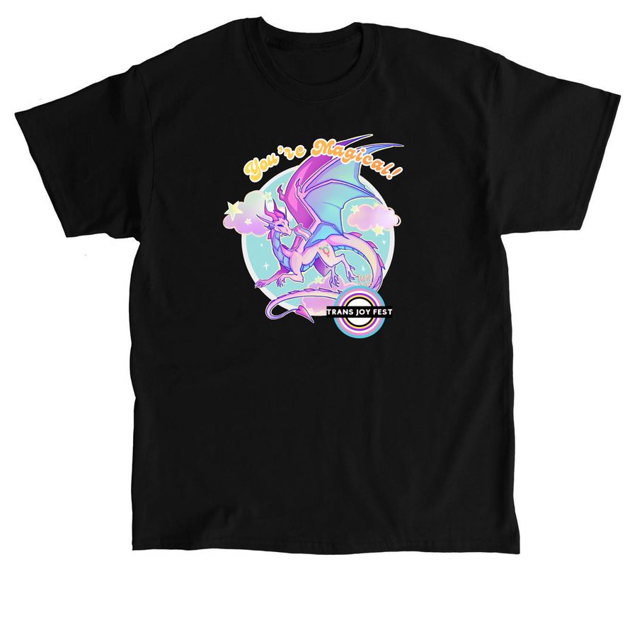 Fifth Annual Trans Joy Fest Shirts, a Black Classic Unisex Tee