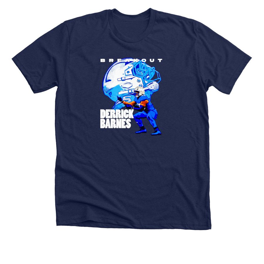 Breakout Derrick Barnes Shirt, a Solid Navy Blend Premium Unisex Tee