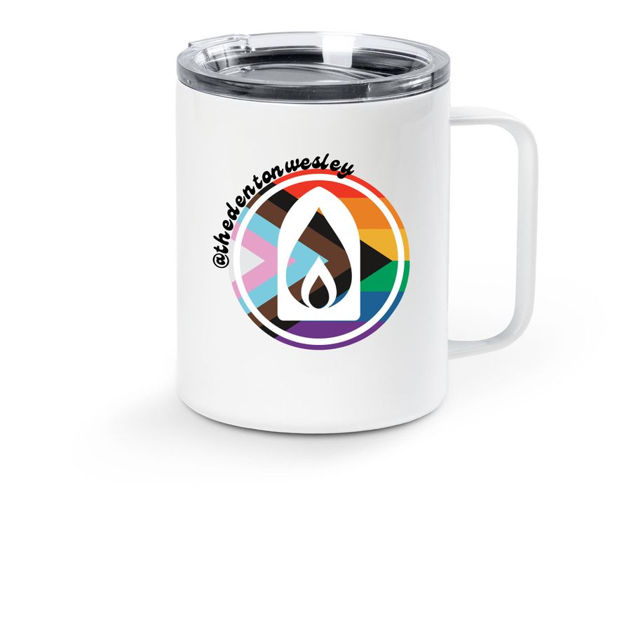 Pride Mug, a White Stainless Steel Travel Mug