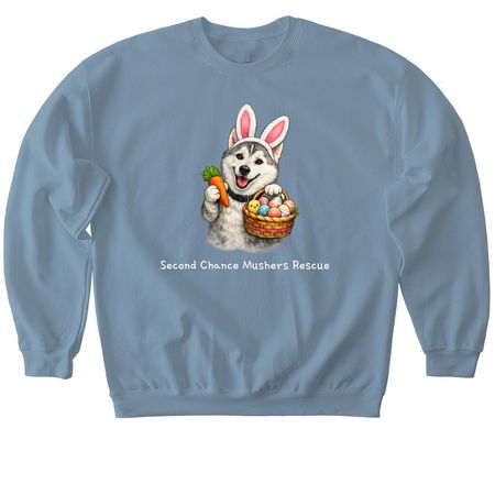 Hoppy Easter, a Stone Blue Softstyle Crewneck Sweatshirt