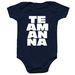 Team Anna - Baby Onesie, a Navy Infant Onesie