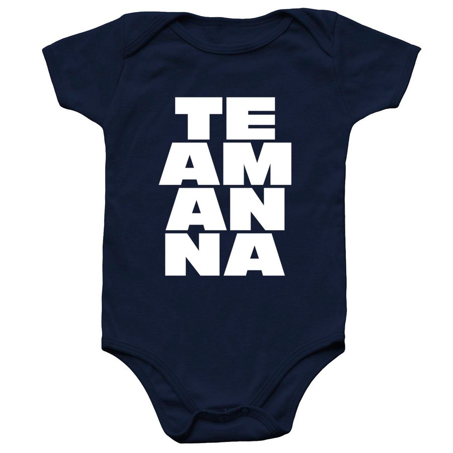 Team Anna - Baby Onesie, a Navy Infant Onesie