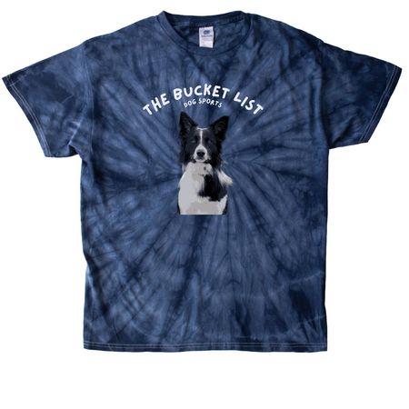 Portrait Tie Dyes (White Text)&nbsp;, a Navy Classic Tie Dye Tee