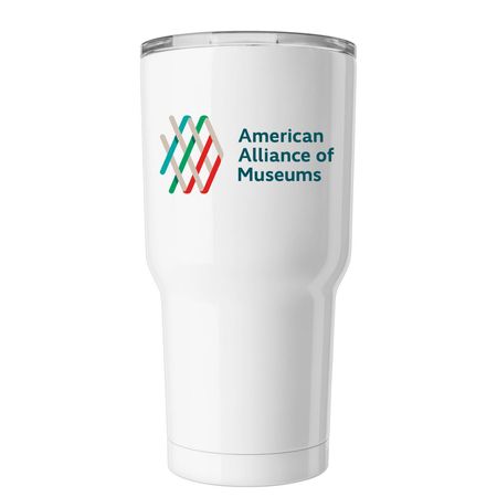 Coffee Tumbler, a White Insulated Tumbler
