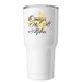 Honeycomb Tumbler, a White Insulated Tumbler