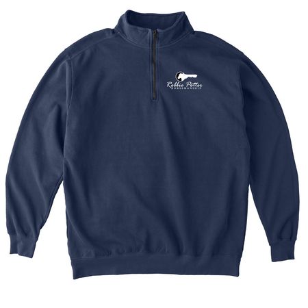 RPH Fall Layers Collection | Front Logo Only, a True Navy Comfort Colors Quarter Zip Pullover