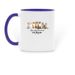 SPCR Mugs, a Dark Blue Two-Tone Ceramic Mug (back-view)
