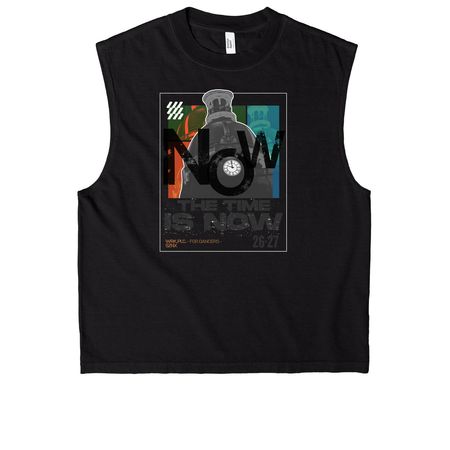 SZN X Tee, a True Black Heavyweight Garment Dye Muscle Tee