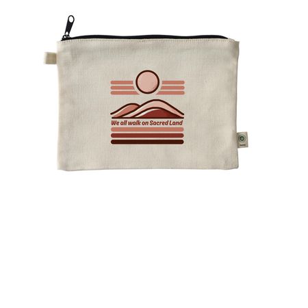 Sacred Land Pouch, a Natural 9"x7" Hemp Blend Pouch