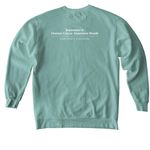 Wear Teal Day 2026, a Seafoam Comfort Colors Crewneck Sweatshirt (back-view)