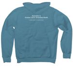 Wear Teal Day 2026, a Heather Deep Teal Premium Pullover Hoodie (back-view)