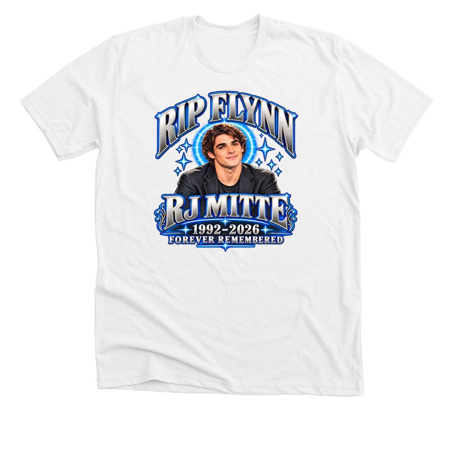 RJ Mitte Forever Remembered Shirt, a Solid White Blend Premium Unisex Tee