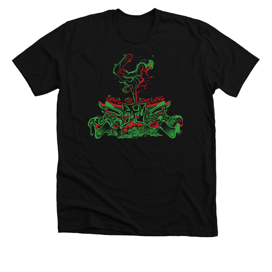 SfS Acid Drop Logo&nbsp;, a Solid Black Blend Premium Unisex Tee