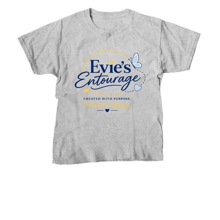 Evie's Entourage - Crafted with Purpose, a Sport Grey Youth Unisex Tee