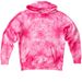 White Outline-Tie Dye Sweatshirts, a Pink Youth Tie Dye Pullover Hoodie
