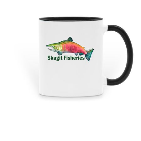 Help Support our Monitoring Programs, a Black Two-Tone Ceramic Mug
