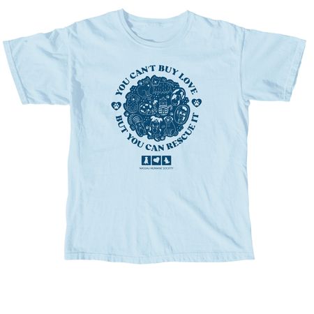 Can't Buy Me Love, a Chambray Comfort Colors Unisex Tee