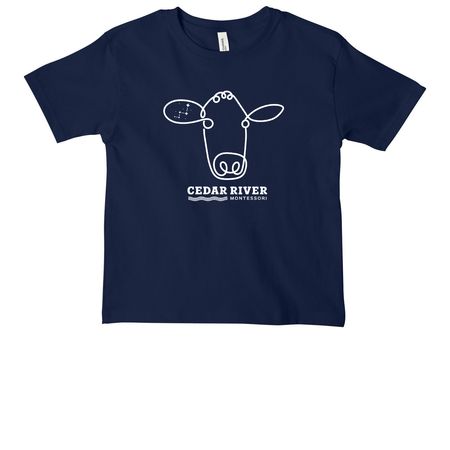 Youth T-Shirt, a Navy Youth Heavyweight Tee