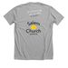Spread the Word Dandelion Shirt, a Athletic Heather Premium Unisex Tee (back-view)