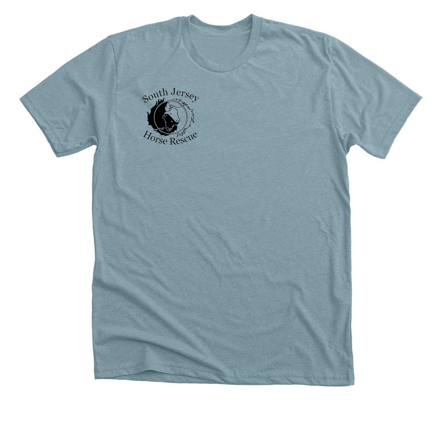 Join The Fight To Save Horses, a Heather Blue Lagoon Premium Unisex Tee
