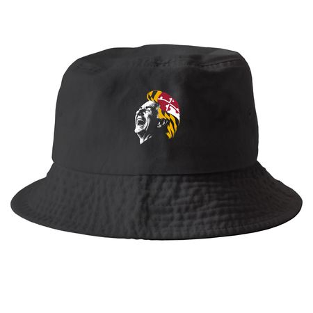 MD Del Hat '25, a Black Printed Bucket Hat