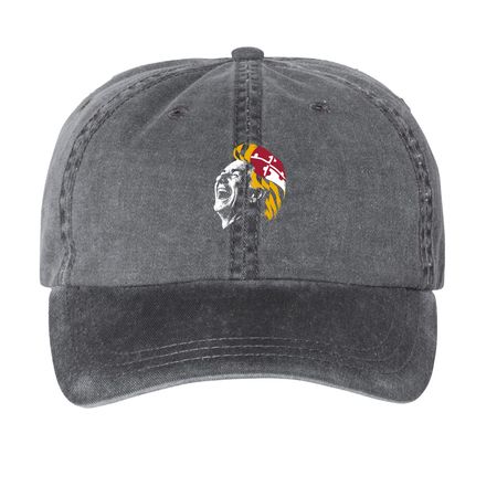 MD Del Hat '25, a Black Printed Pigment Dye Baseball Cap