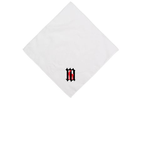 marred.bandana, a White Cotton Bandana