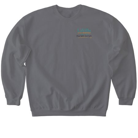 One Voice, Many Stories Tee w/ Gerald, a Charcoal Softstyle Crewneck Sweatshirt