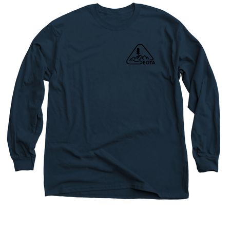 Bike the Blues - graphic on back, a Navy Classic Long Sleeve Tee